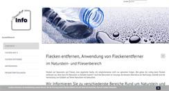 Desktop Screenshot of flecken-auf-naturstein.info