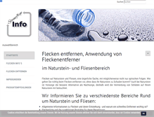 Tablet Screenshot of flecken-auf-naturstein.info
